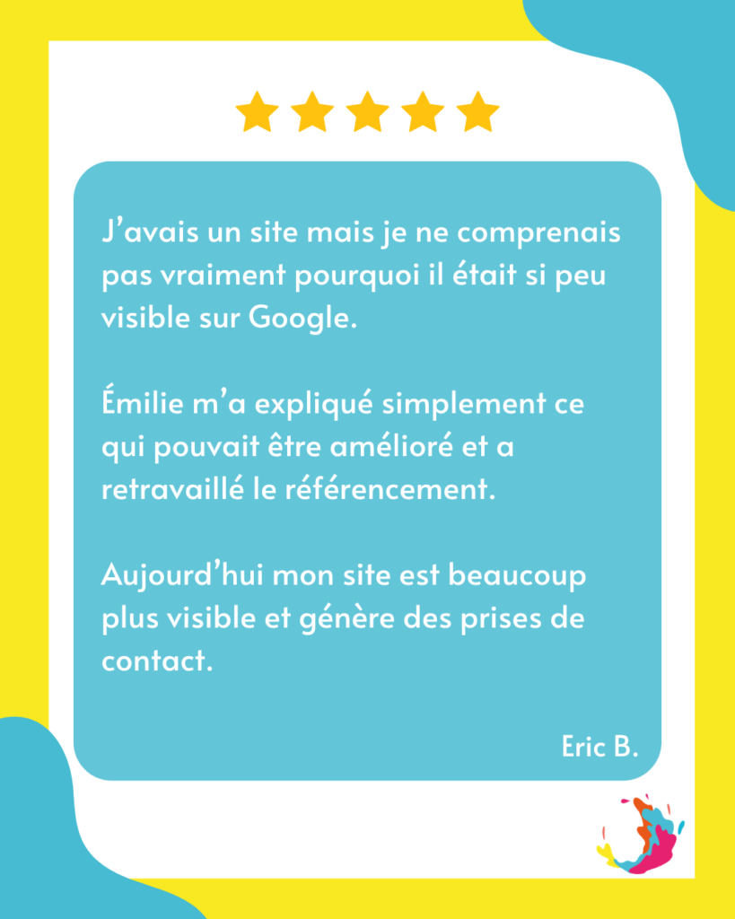 Emilie courtemanche creation site internet carnoux aubagne ciotat